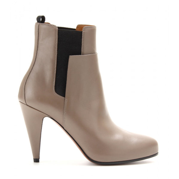 Leather ankle boots