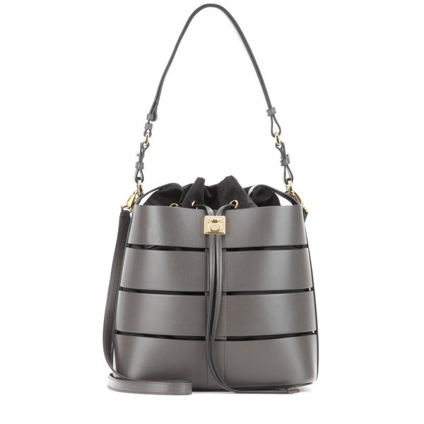 Sansy leather bucket bag