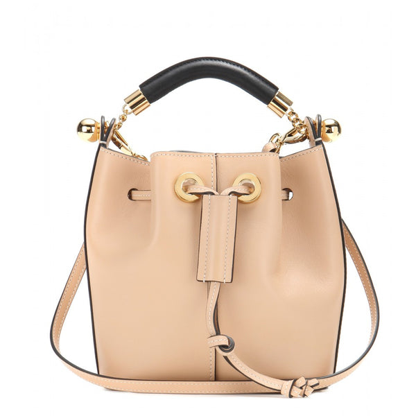 Gala Small leather bucket bag