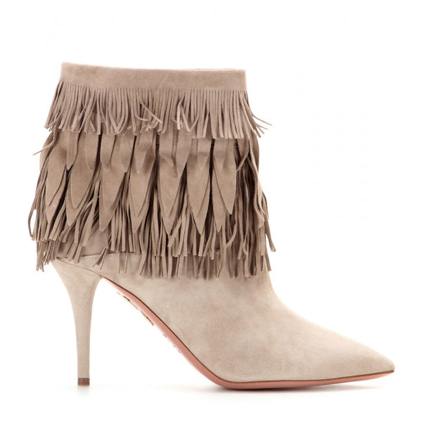 Sasha fringed suede ankle boots