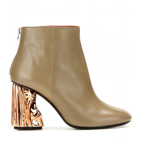 Ora Palm embellished leather ankle boots