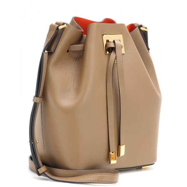 Miranda medium leather bucket bag