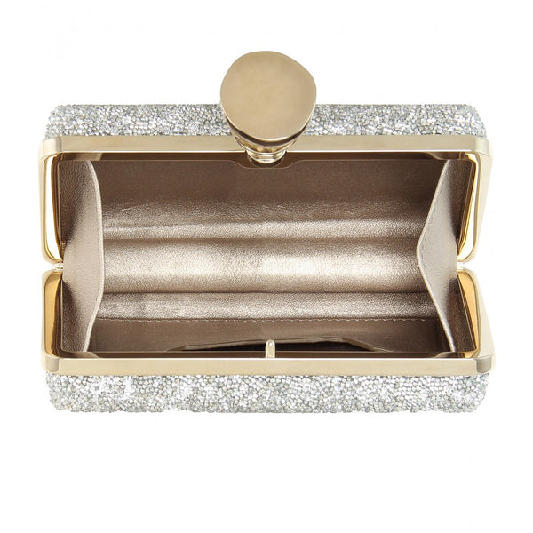 Micro Rock embellished box clutch