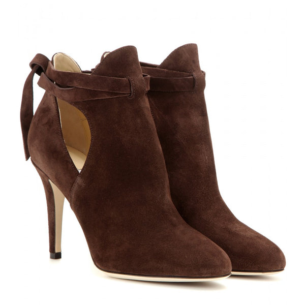 Marina 90 suede ankle boots