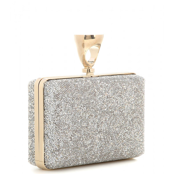 Micro Rock embellished box clutch