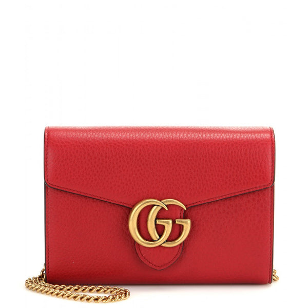 GG Small leather shoulder bag