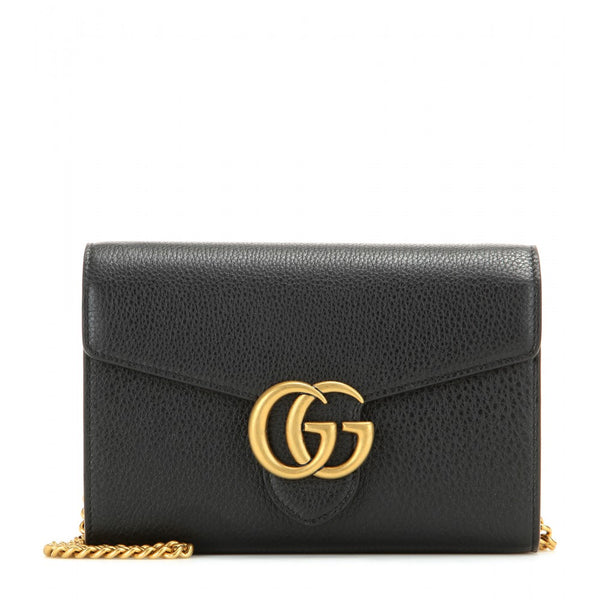 GG Small leather shoulder bag